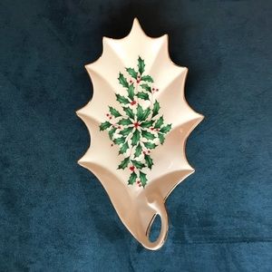 Lenox Holiday Archive Leaf Dish